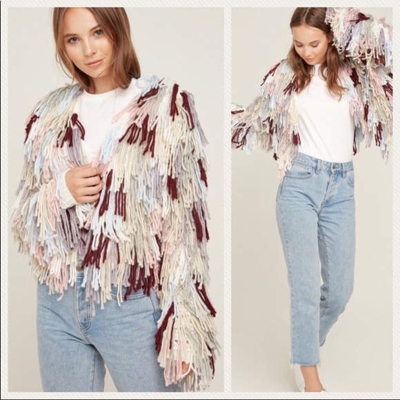 ✨🔥New🔥✨Multi Color Shag Jacket🔥✨S M L🔥✨ - Picture 2 of 5